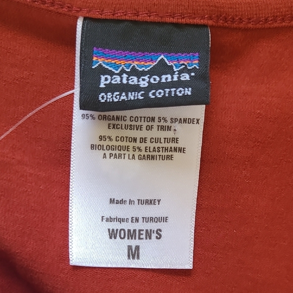 Patagonia Burnt Orange 3/4 Sleeve Margot Dress - Size M - Picture 4 of 6